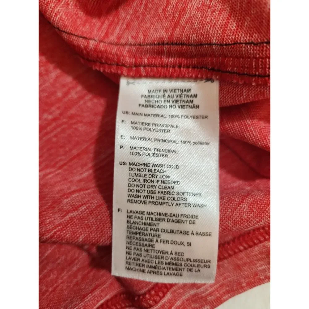 Adidas Polo Shirt Mens Medium Red Short Sleeve Golf Preppy